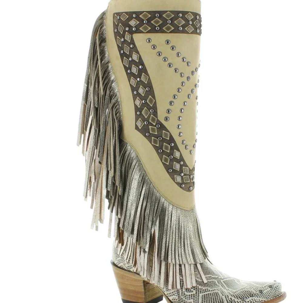 Old Gringo Normandia Fringe Women's Boot 9 - Picture 6 of 7